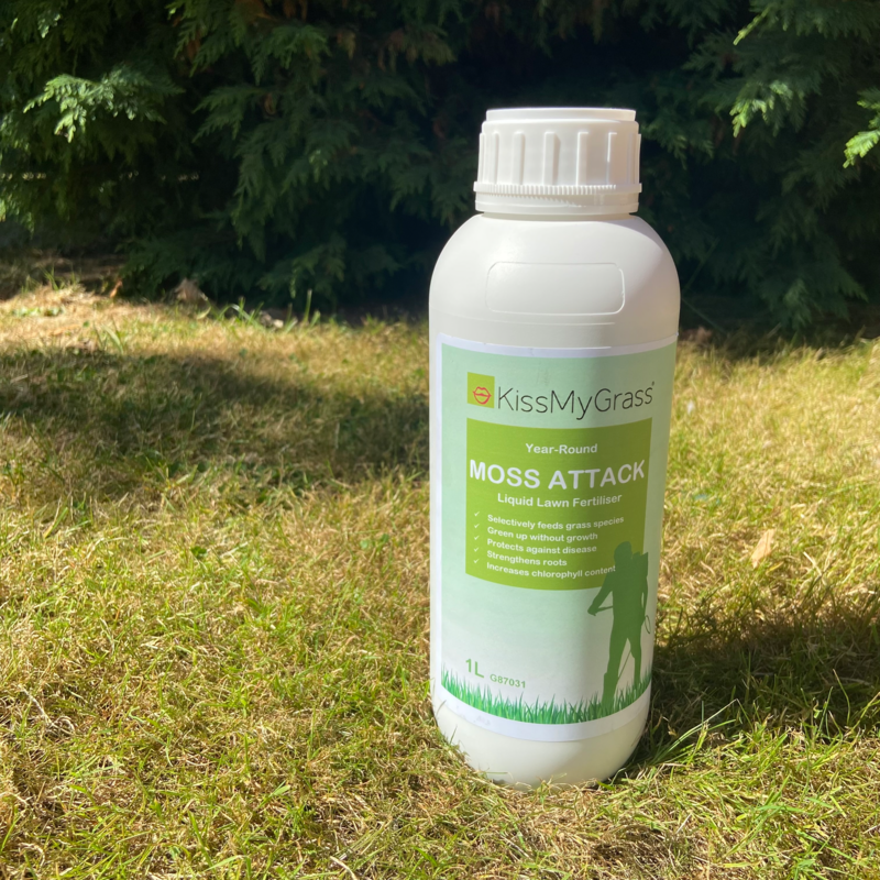 KissMyGrass Moss Attack Liquid Lawn Fertiliser