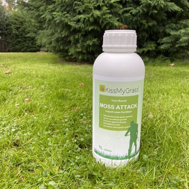 KissMyGrass Moss Attack Liquid Lawn Fertiliser